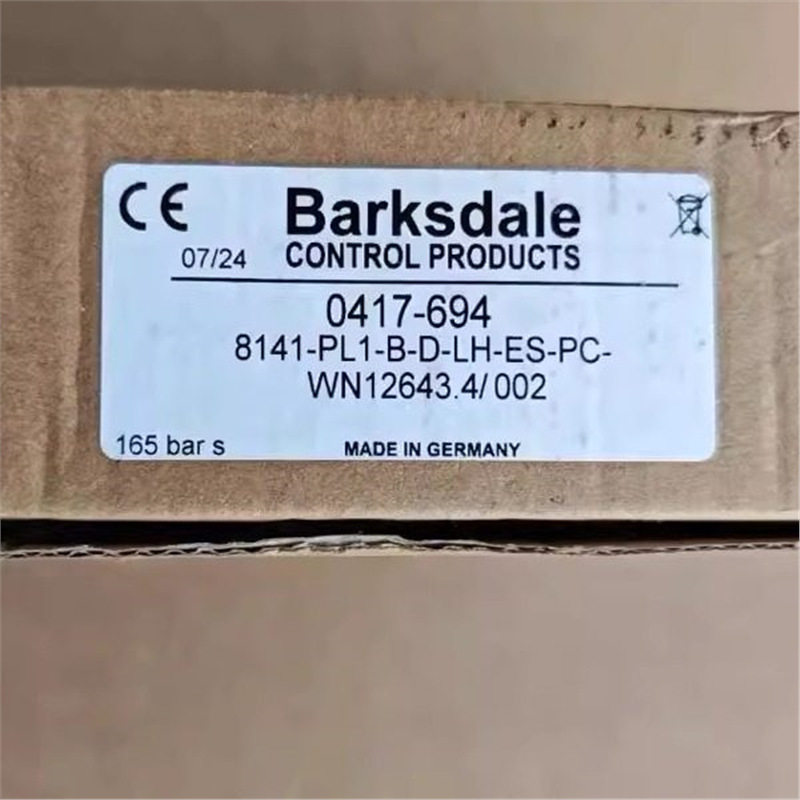 Barksdale 8141-PL1-B-D-LH-ES-PC 5-180bar 24V 电磁阀