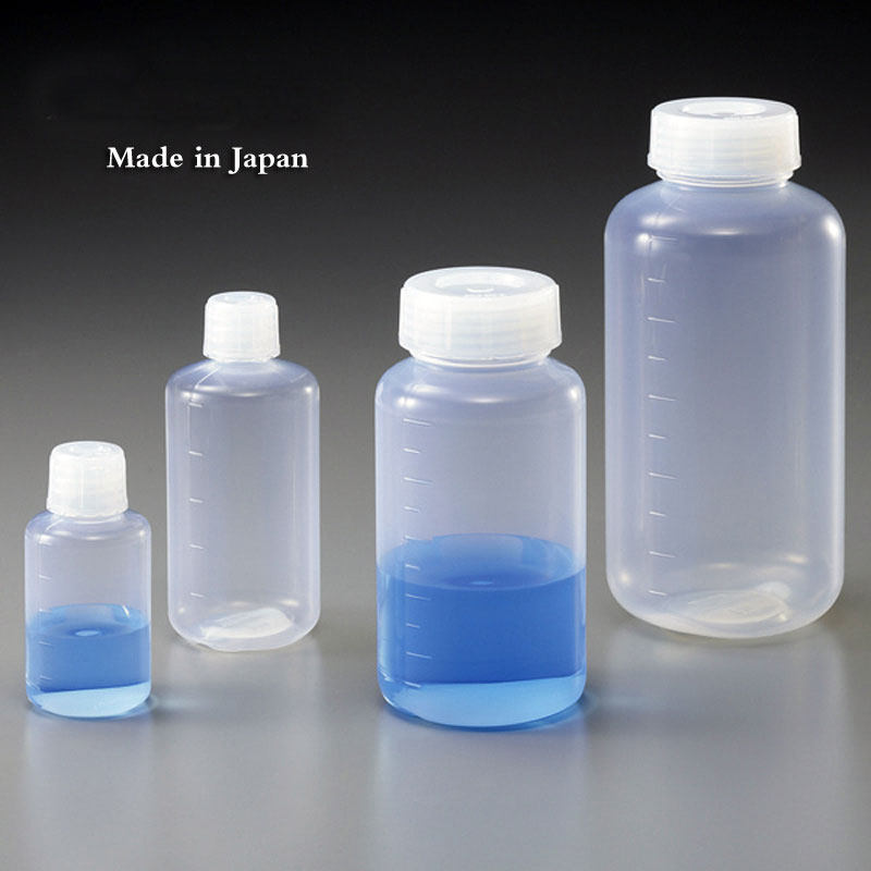 日本PFA试剂瓶100ml/250/500ml广口窄口四氟塑料样品瓶耐酸碱腐蚀