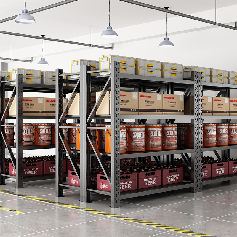 仓储货架置物架多层钢制储藏间杂物家用阳台收纳架仓库储物铁架子