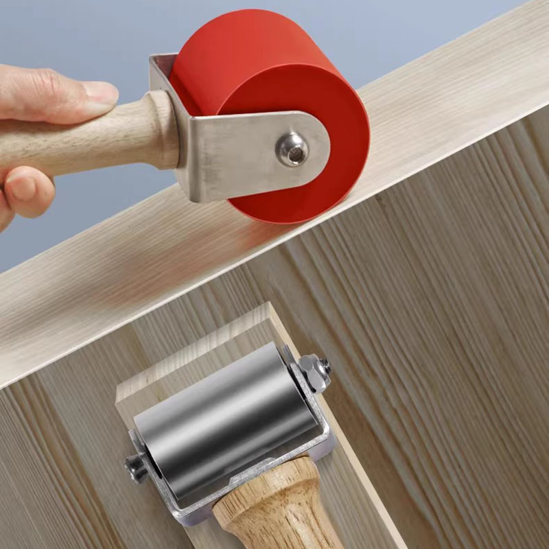 封边条压轮木工手动滚轮双轴承异形圆弧贴合滚动轮子不锈钢滚筒轮