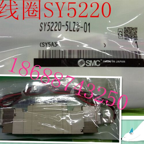 SMC电磁阀SY5220-5LZD-01双头SY5220-6LZD-01 DC24V 12V