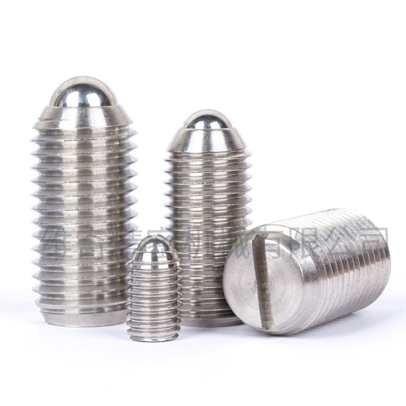 一字玻珠螺丝 钢珠紧定螺丝 球头定位柱塞VCN415-M4 M5 M6  ~M24