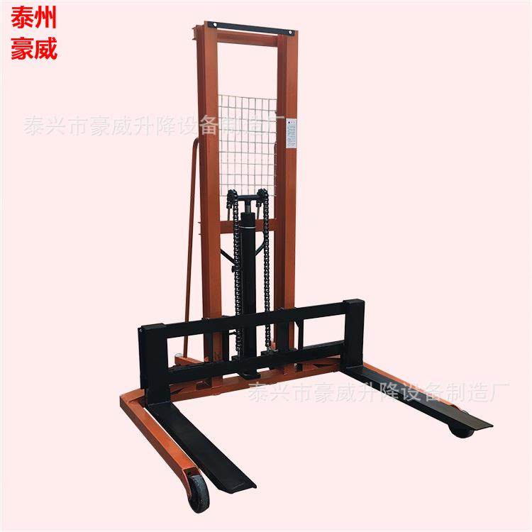 供应宽叉脚手动堆垛机 液压装卸搬货车 手推托盘升高车 液压铲车,商业/办公家具,堆高车,淘宝优惠券,粉丝福利购,淘宝优惠卷