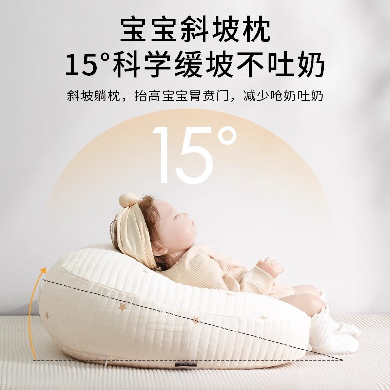 哺乳枕新生儿喂奶神器亲喂坐喂环抱护腰靠垫防吐奶斜坡Z枕月子垫