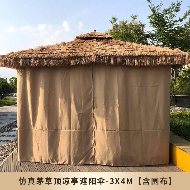 定制户外庭院凉亭花园露台亭子遮阳帐篷移K动室外民宿休闲雨棚凉