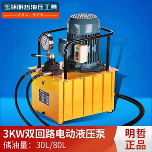 电动液压泵 CS2双油路油压泵浦双回路超高压液压机3KW 站DBD750