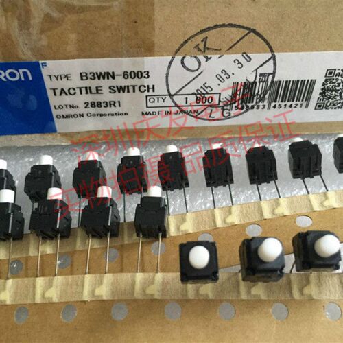 日本原装OMRON 洗衣机轻触开关8*8*13 2脚按键 防水防尘B3WN-6003