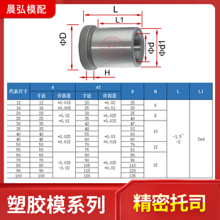 精品现货塑胶精密模具GBA托司标准模架有肩套轴承衬套35