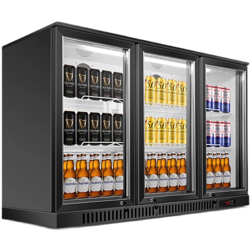 嵌入式冰柜小型啤酒柜风冷商用吧台式酒I水柜保鲜柜饮料冷藏展示