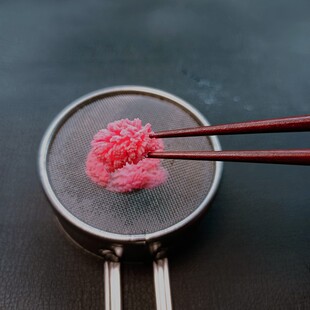 现货和果子细工筷子和菓子金团筷子细工尖头W筷职人筷练切