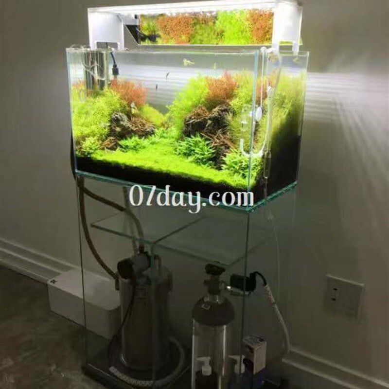 定做任何尺寸全超白玻璃磨边超白玻璃鱼缸底柜可放鱼缸柜子家居
