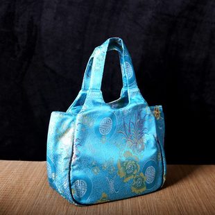 手拎丝绸包雨伞包水杯包 中国风特色手工艺品送老外南京云锦女式