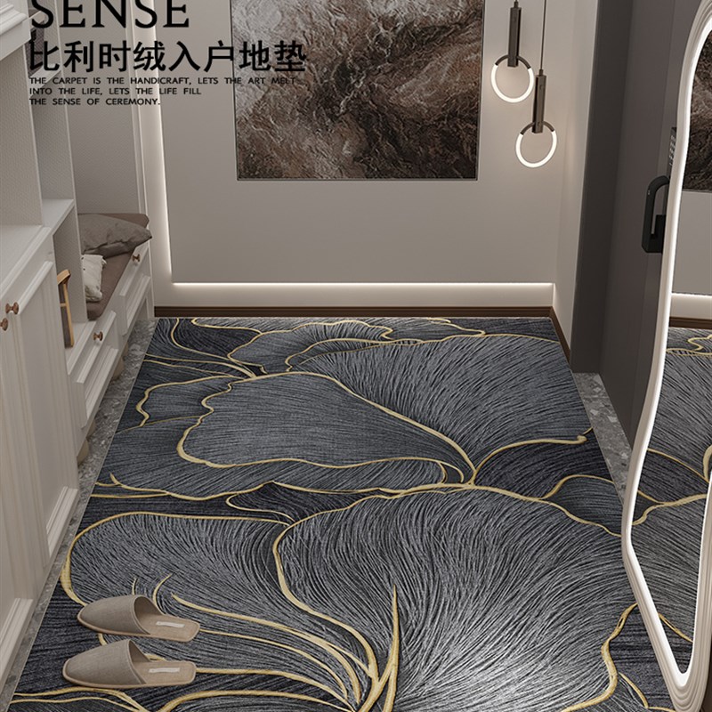 高级感门口地垫入户门垫进门玄关地毯门外吸水P防滑垫子脚踏垫户