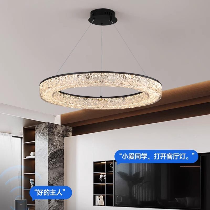 意代式客厅687护吊灯现轻奢简餐约厅吊灯极简全光谱眼别墅客厅灯