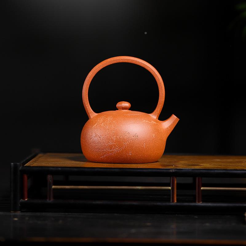 支持密文古订单宜兴手工壶紫提梁壶砂壶梁原矿紫砂提复手提壶家用