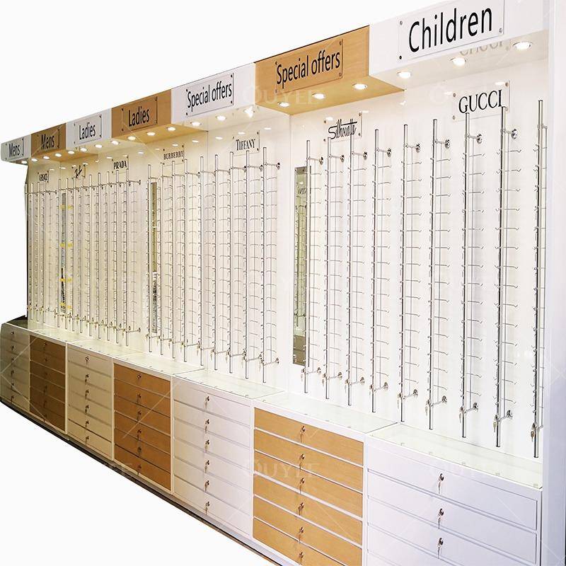 欧野展柜眼台镜展示柜货架299墙靠悬眼镜挂架亚克力墨镜陈列展示