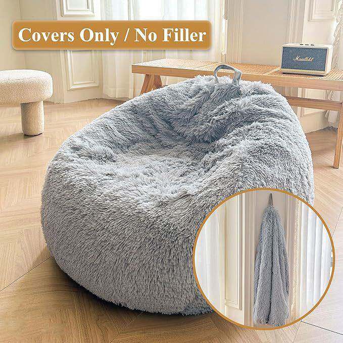 现货懒人沙发套豆袋无填充物单人沙发套