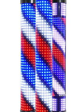 美发灯led发廊转灯理发店志挂灯箱壁复转古灯新款985挂墙户外防标