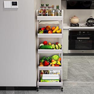 放不锈钢厨动房蔬菜置物架小推车水收纳果筐家用落地多M525层可移