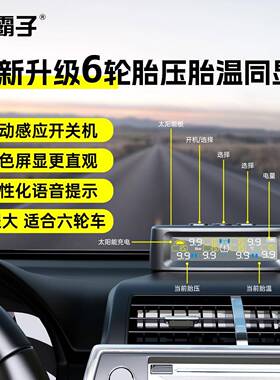 狂霸子T压12六轮压胎监测TPMS车URG房车胎压监测小货车胎监测卡胎