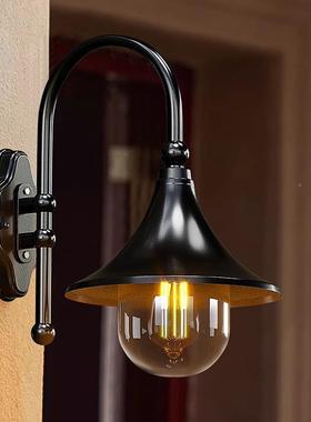 户外壁防水灯庭壁院灯欧式室院外壁灯美式喇71643叭阳台灯子大门