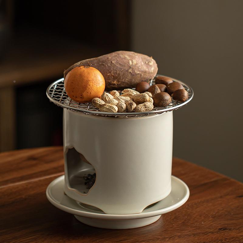 围把炉煮茶的壶陶壶JB202212炭炉一套炭火陶炉家用户外烤茶整炉煮