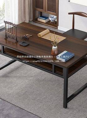 笔字书桌工作台子简易租屋双人桌学习台IIX式出电脑桌长条毛形桌