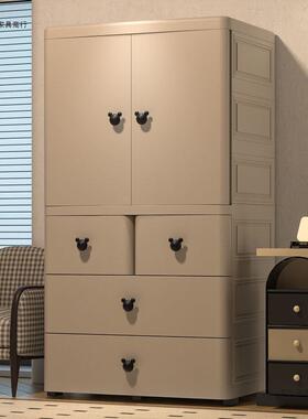 特大号加宽加厚宝宝衣婴儿童衣柜服收整纳柜子简理易小衣VWI橱储