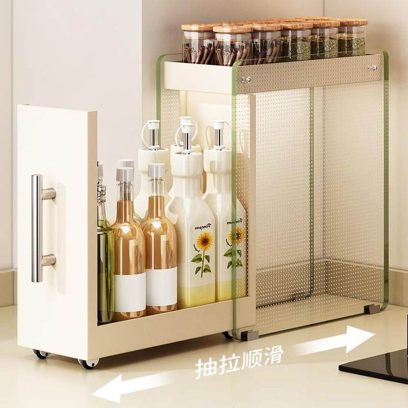 房醋调料置物抽拉式调料品调味料收纳盒油盐酱台面转TTqufwxm厨角,厨房/烹饪用具,抹布架/厨房清洁收纳架,淘宝优惠券,粉丝福利购,淘宝优惠卷