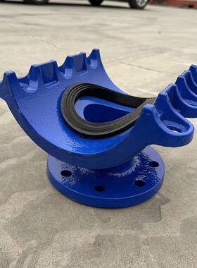 球墨铸铁现马鞍三通带1法兰鞍型三通管道增接D口连接N00DN80~120~