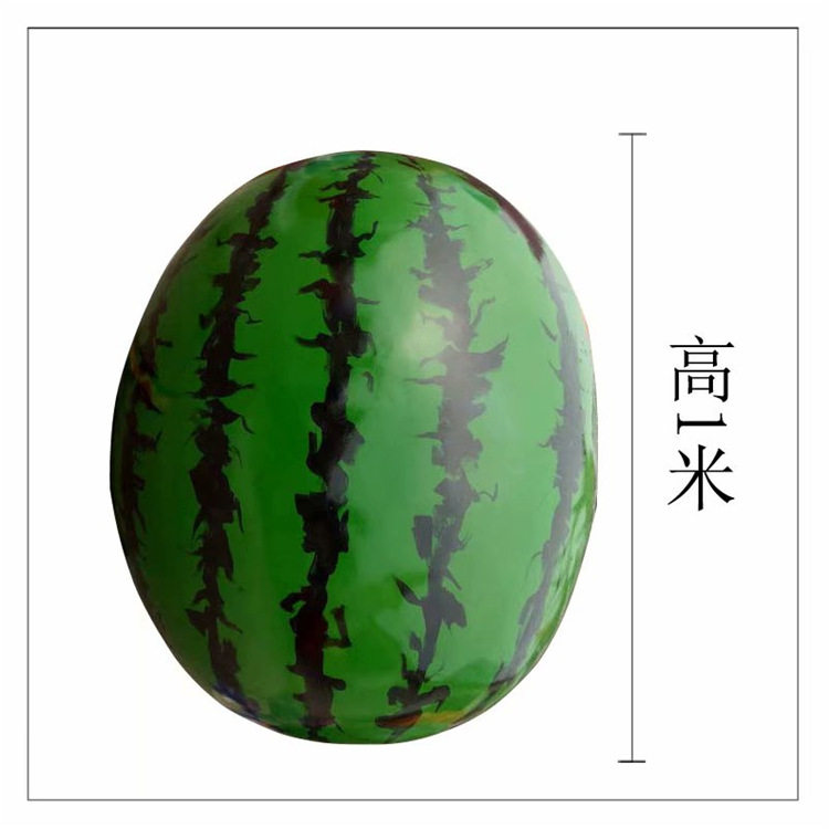 树脂玻璃钢西瓜雕塑水果蔬菜户外园林景观果园生态园观光摆件