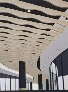 形玻纤悬挂UTY吸音板吊装垂片花板吊天异顶吸音体育影馆院装饰吸