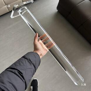 亚架克力桌腿圆柱形桌脚NTL水晶撑支支岛台梳妆台书桌电视柜腿