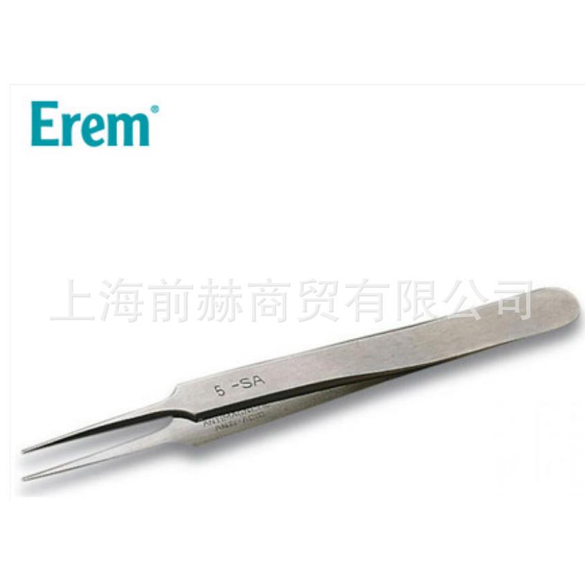 瑞士E5SASLrm镊子5SASL经头济型型细直115mme不锈钢非磁性镊子