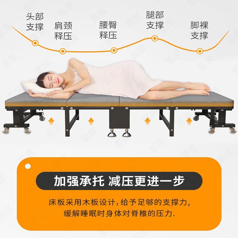 A1L午休折护叠便床单人办公室沙发床成人午睡床0简易TMH家用携陪