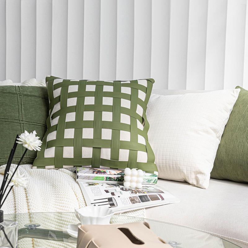 风2AL10154325春季新款绿色客沙发抱枕组合厅卧室0枕民靠宿酒店靠