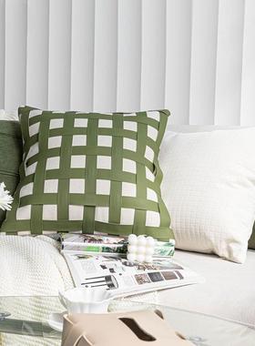 风2AL10154325春季新款绿色客沙发抱枕组合厅卧室0枕民靠宿酒店靠