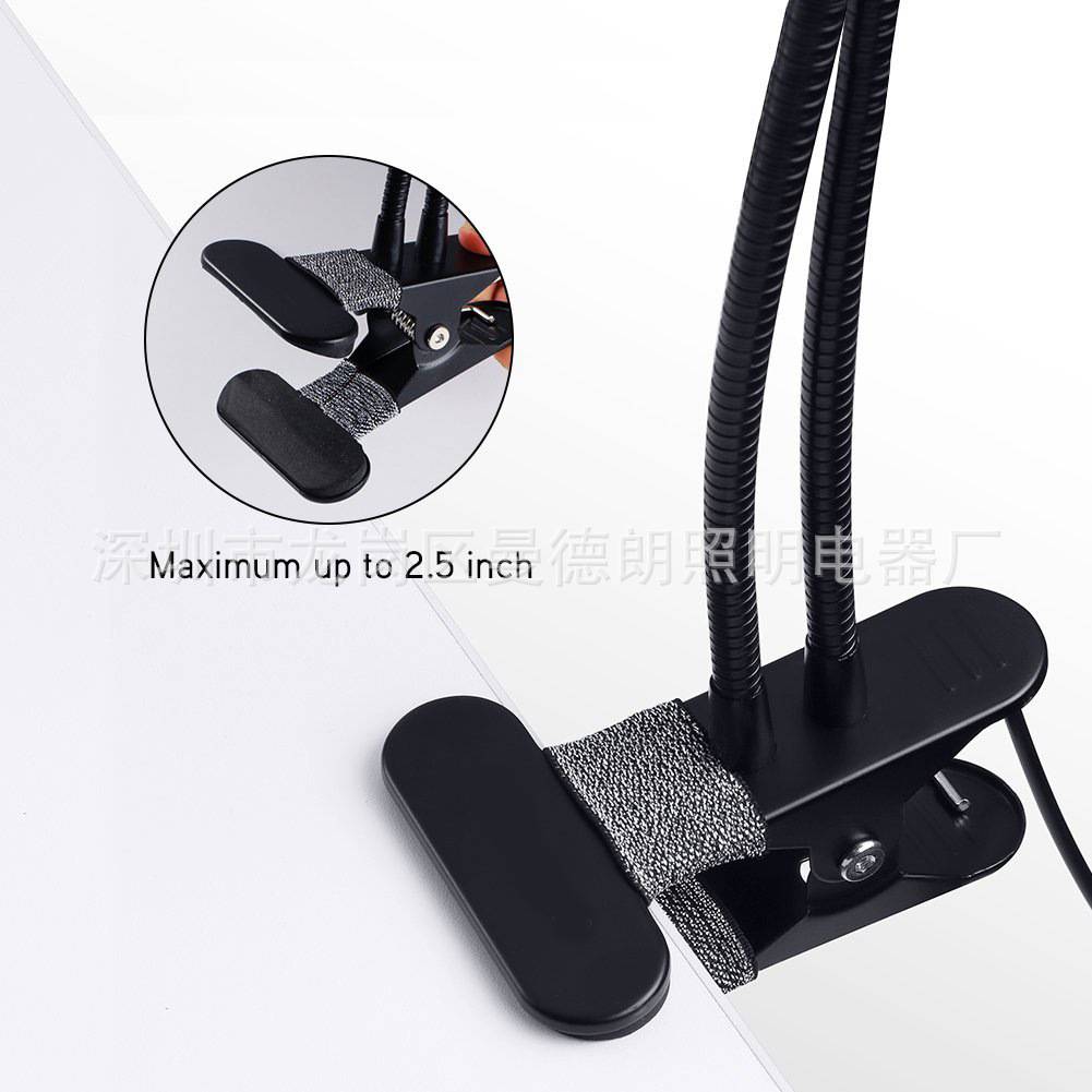 亚马逊热卖定时款大棚植物补光灯夹子灯双头多肉led植物生长