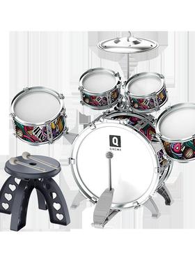 儿童架子者鼓初学爵士鼓鼓玩具打击乐器男岁孩初学2-QAP15包邮组