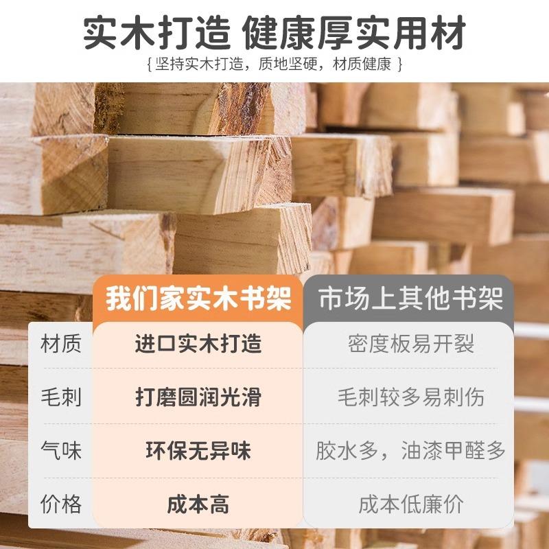 NNN儿童书架绘本架落地置物架实木幼儿园书矮格物子柜柜收纳储柜