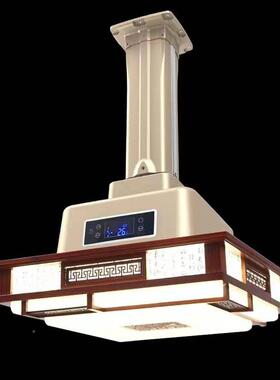 棋牌气室控直排空净化器大吸力外排灯木质节能净化遥排NJA烟灯包