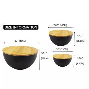 竹拉纤维沙大碗三套件中小配竹盖沙水果蔬菜拉EW-S4003小吃