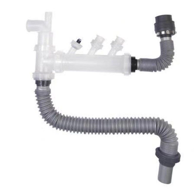 垃圾处理器下水管厨余r处理机下水管垃圾粉碎机单双槽下水管