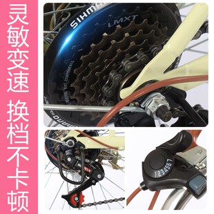 新款 自行车带小孩宝O24寸女士双人淑女 变速亲子车母子车22寸女式