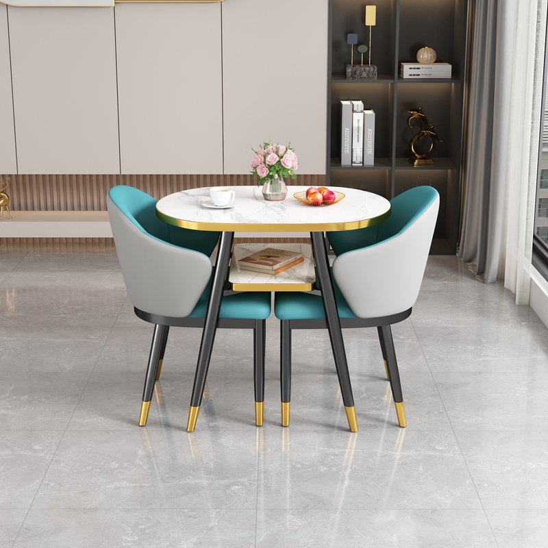 阳台小桌椅三件套简约茶几家用休闲小户型收纳X洽谈桌椅组合