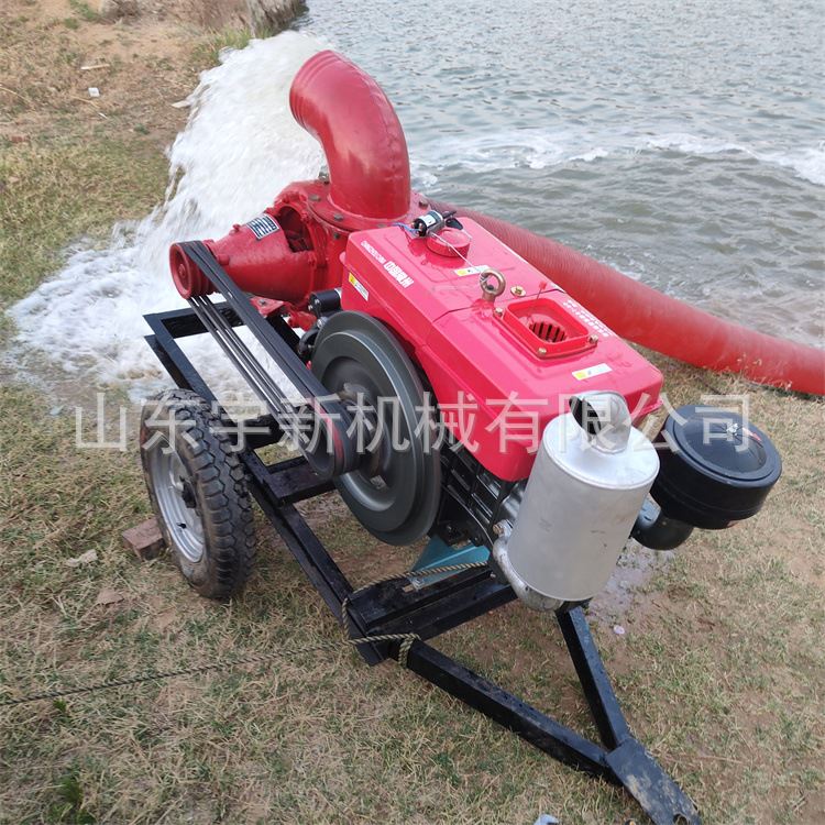 大功率灌溉抽水泵 排涝抗旱汽油抽水机 10N寸多缸柴油动力泵浦车
