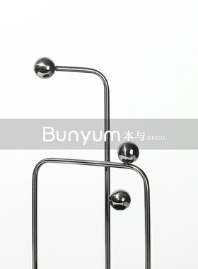 简约金属几何收纳盘托盘摆件酒店E售楼处样板房间家居软装饰品