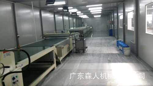微晶石地板UV涂层辊涂淋涂机