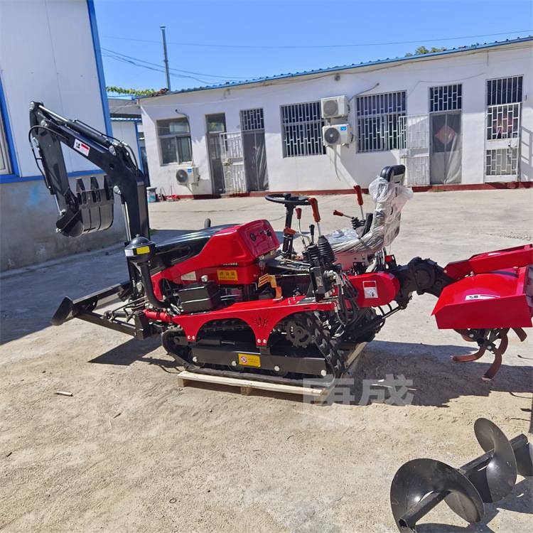 水稻旋耕机农用耕地机 单缸柴油履带微耕机 田园管理机