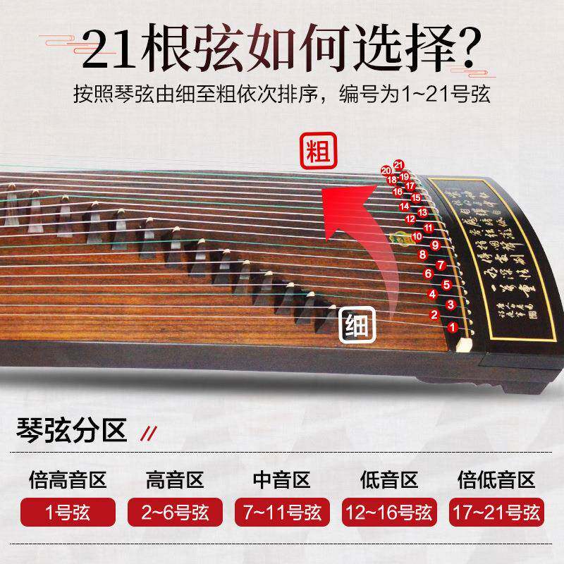 业Alice爱丽丝筝琴弦1-2*1全套弦铉线线通古用演奏级古筝弦专配件